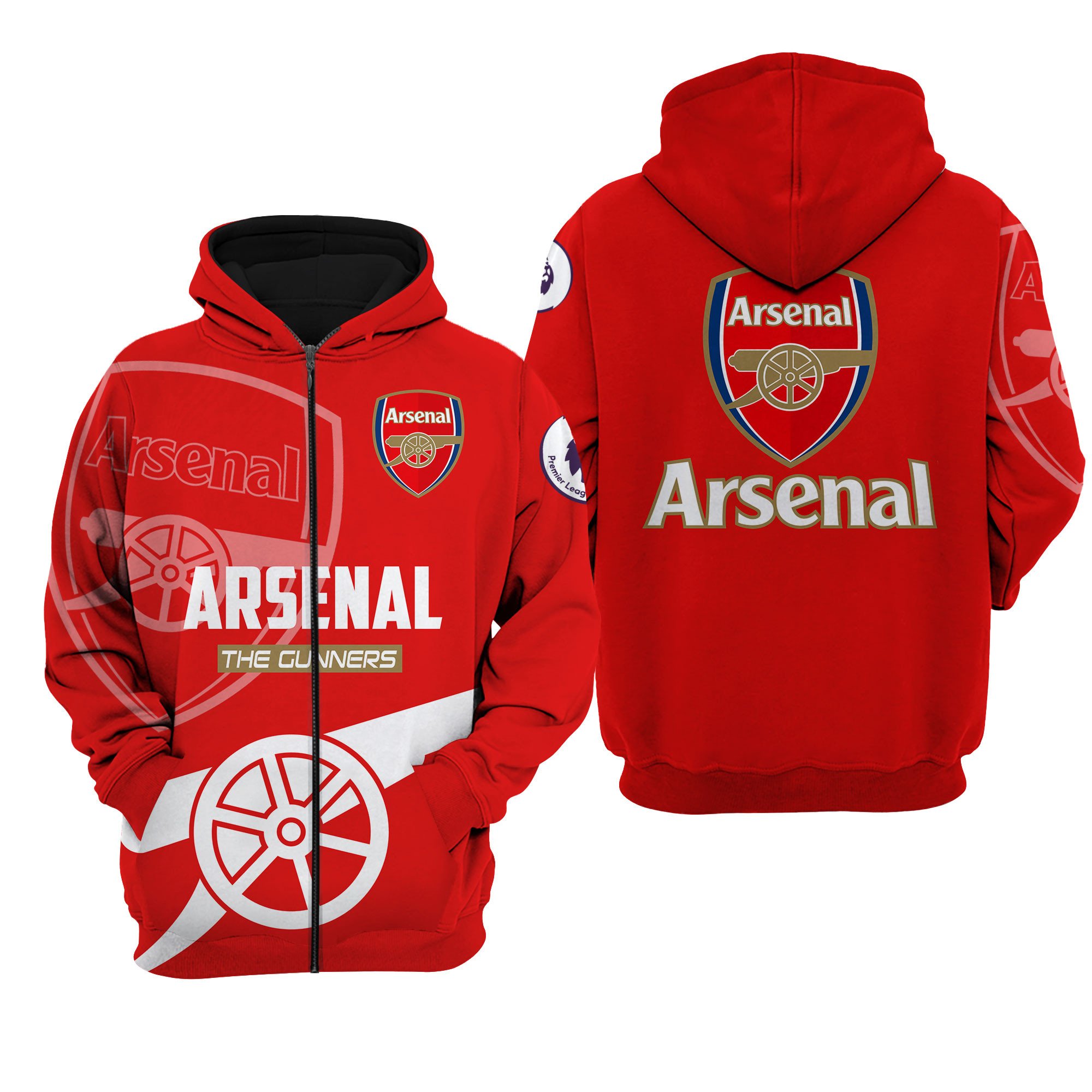 Arsenal The Gunners 3d shirt, hoodie 2 164204465984bf54833f