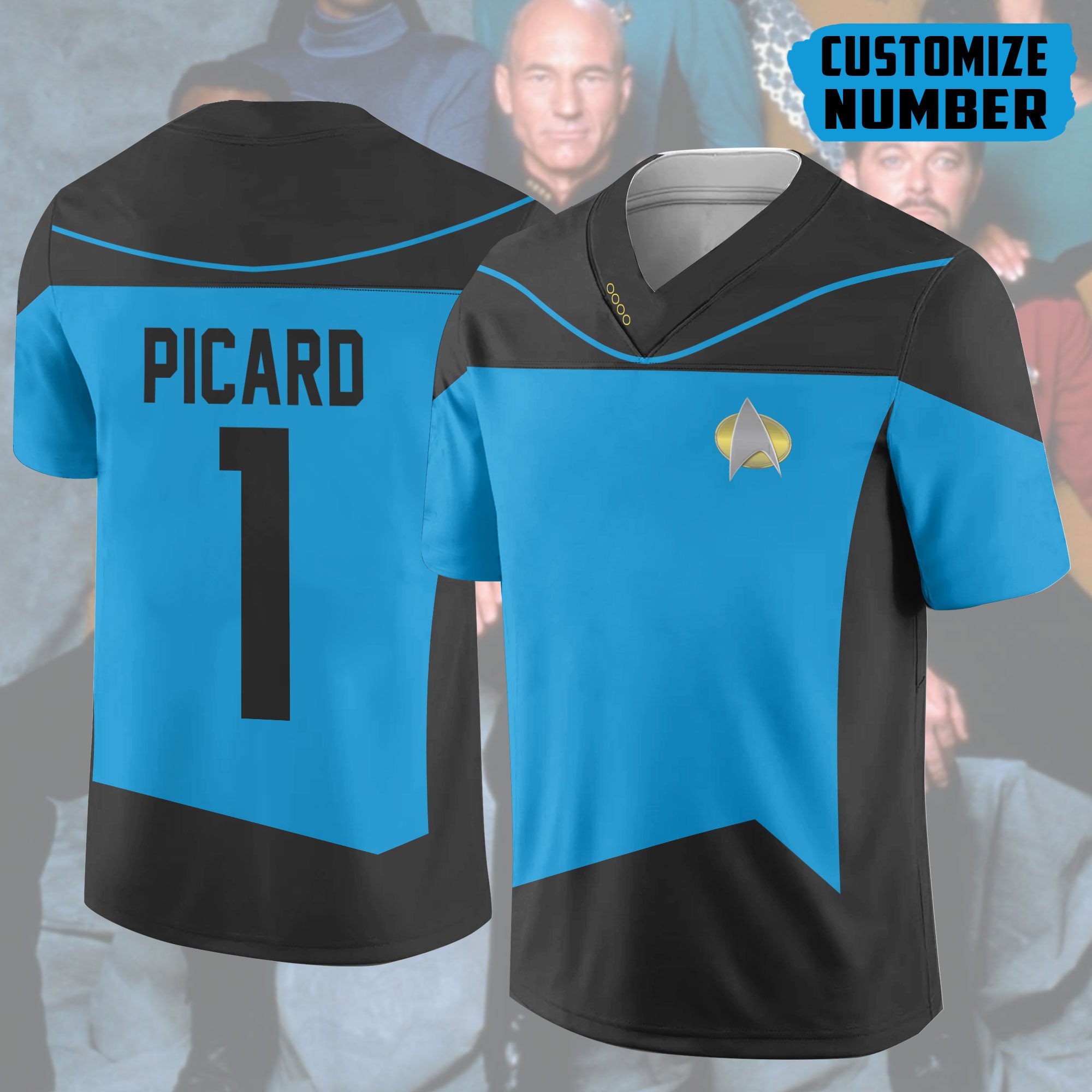 BEST S.T The Next Generation Blue Version Personalized Custom Football Jerseys 4 16424788881a99f4c456