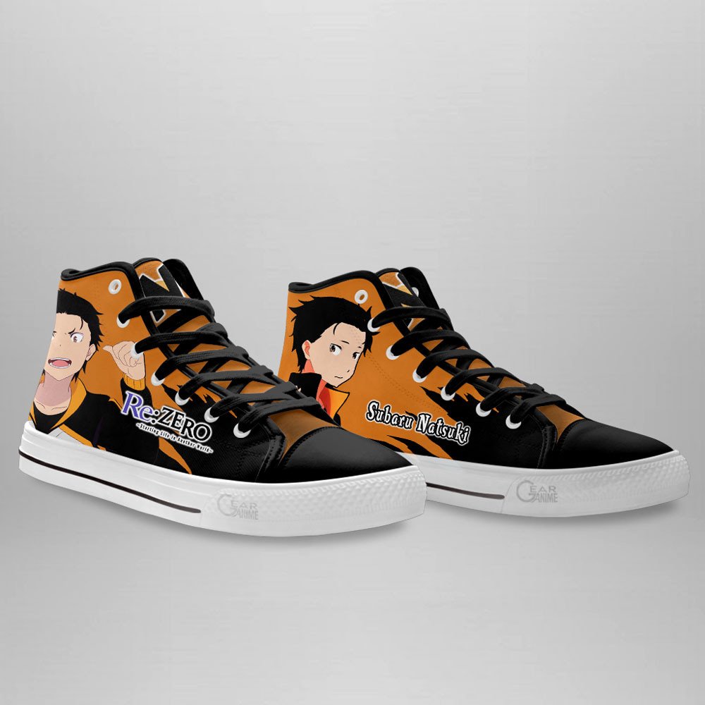 Subaru Natsuki Re:Zero Anime Canvas High Top Sneaker Shoes 3 164552459221f5827db5