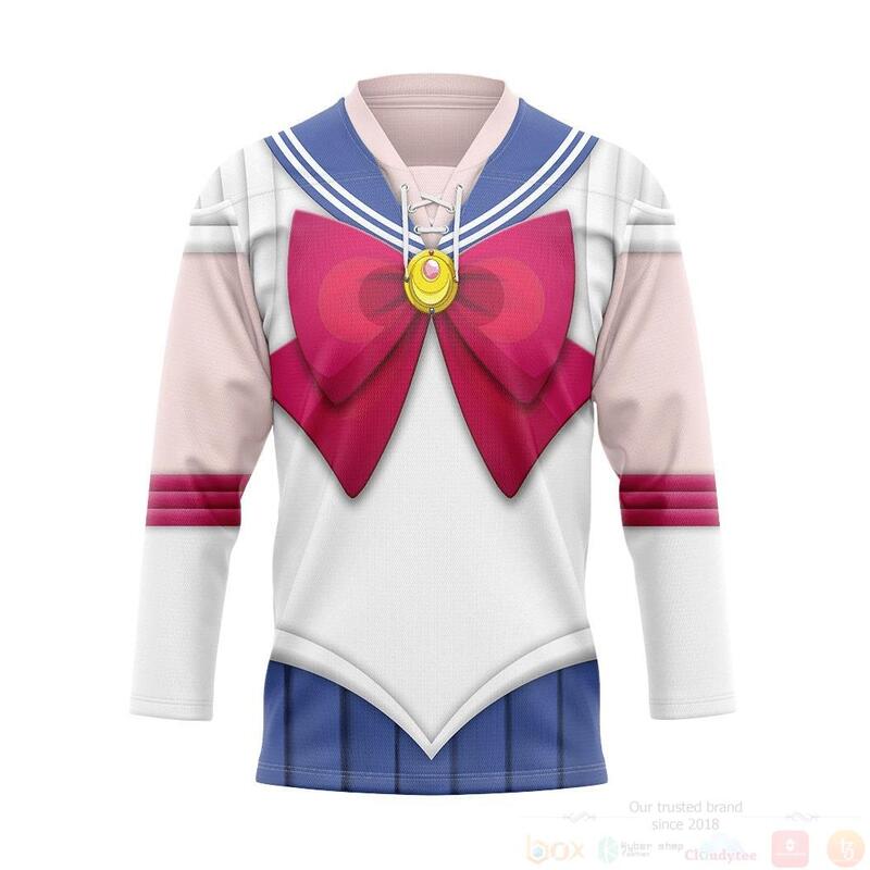 BEST 3D Anime Sailor Moon Custom Jersey Hockey 8 3D Anime Sailor Moon Custom Hockey Jersey