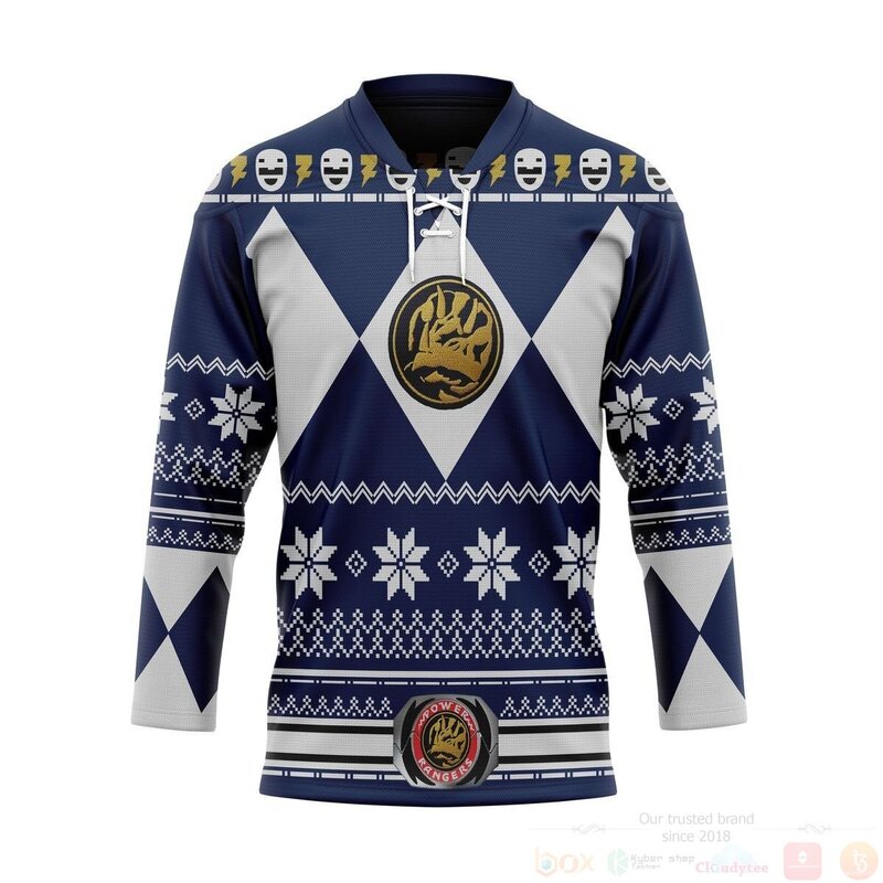 BEST 3D Blue Power Ugly Jersey Hockey 1 3D Blue Power Ugly Hockey Jersey