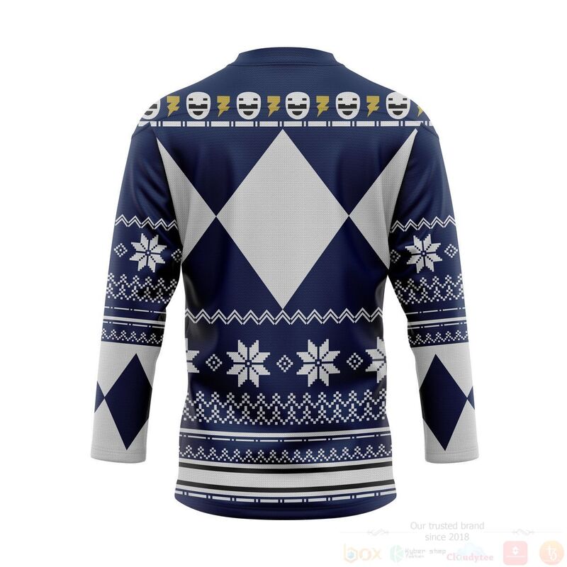 BEST 3D Blue Power Ugly Jersey Hockey 2 3D Blue Power Ugly Hockey Jersey 1