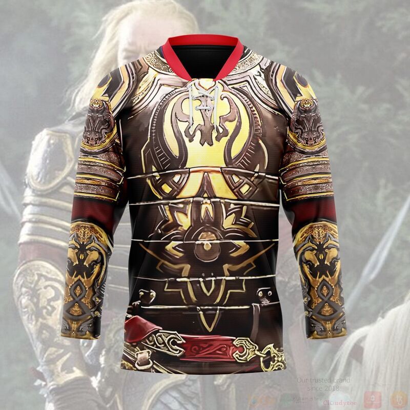 BEST 3D King Theo Armor Jersey Hockey 3 3D King Theo Armor Hockey Jersey 1 2