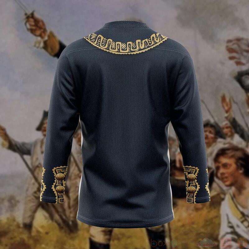 BEST 3D Marquis de Lafayette Custom Jersey Hockey 4 3D Marquis de Lafayette Custom Hockey Jersey 1 2 3