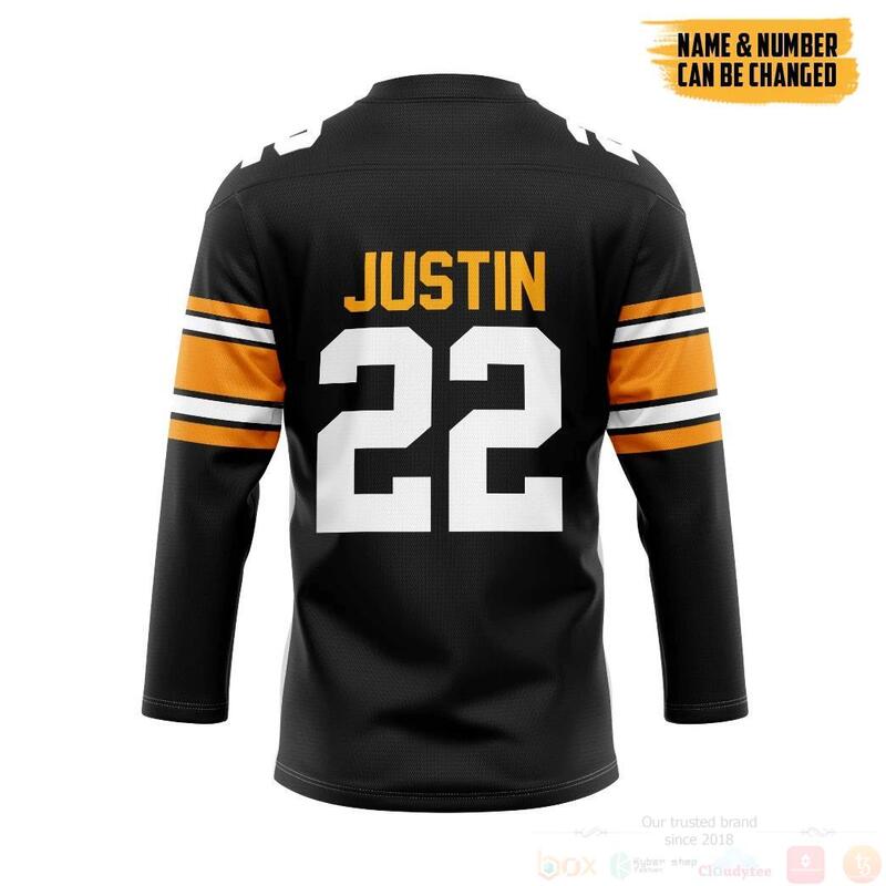 BEST 3D NFL Pittsburgh Steelers Najee Harris Personalized Custom Jersey Hockey 2 3D NFL Pittsburgh Steelers Najee Harris Personalized Custom Hockey Jersey 1