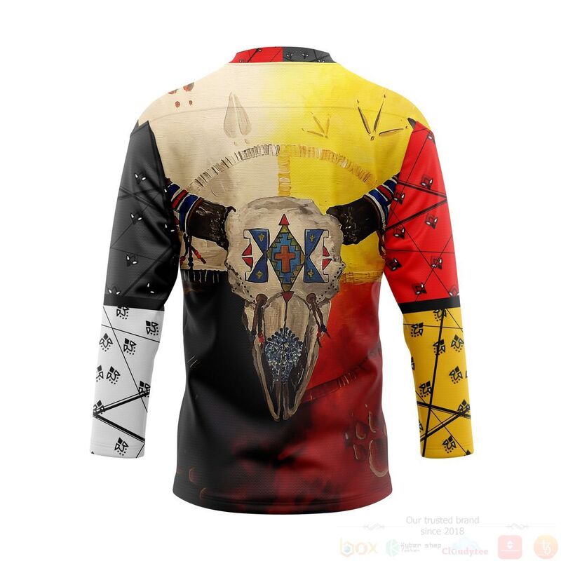 BEST 3D Native American Custom Jersey Hockey 2 3D Native American Custom Hockey Jersey 1