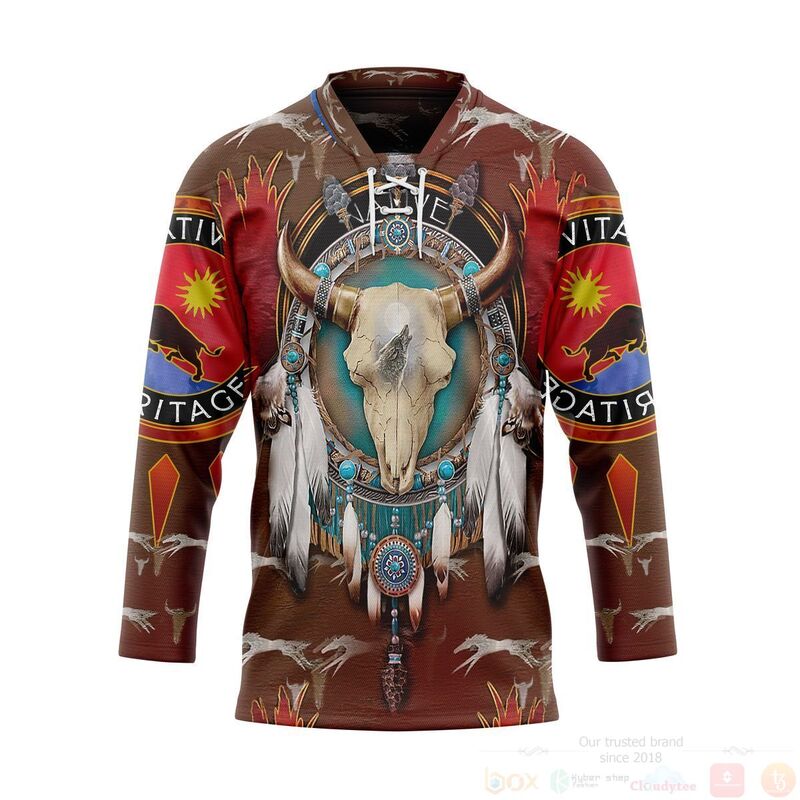 BEST 3D Native American Jersey Hockey 1 3D Native American Hockey Jersey