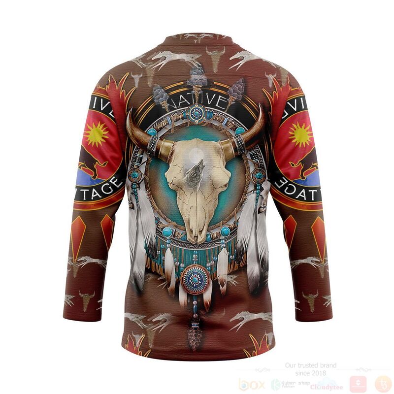 BEST 3D Native American Jersey Hockey 2 3D Native American Hockey Jersey 1