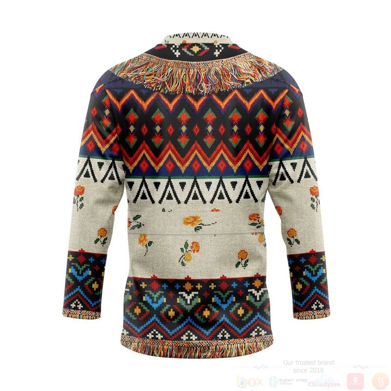 BEST 3D Native American Inspired Jersey Hockey 2 3D Native American Inspired Hockey Jersey 1