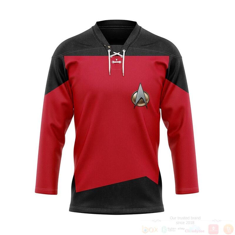 3D S T Red The Next Generation 1987 1994 Custom Hockey Jersey