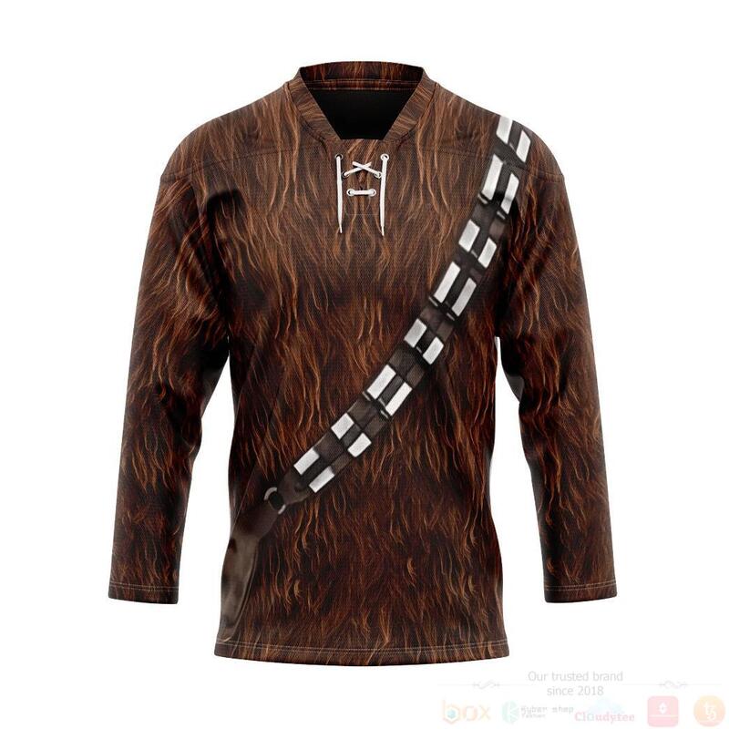 BEST 3D Star Wars Chewbacca Set Custom Jersey Hockey 1 3D Star Wars Chewbacca Set Custom Hockey Jersey