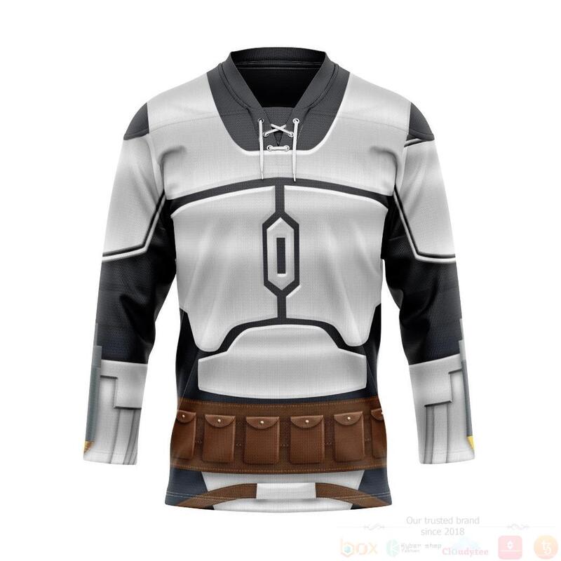 BEST 3D Star Wars Jango Fett Costume Custom Jersey Hockey 7 3D Star Wars Jango Fett Costume Custom Hockey Jersey