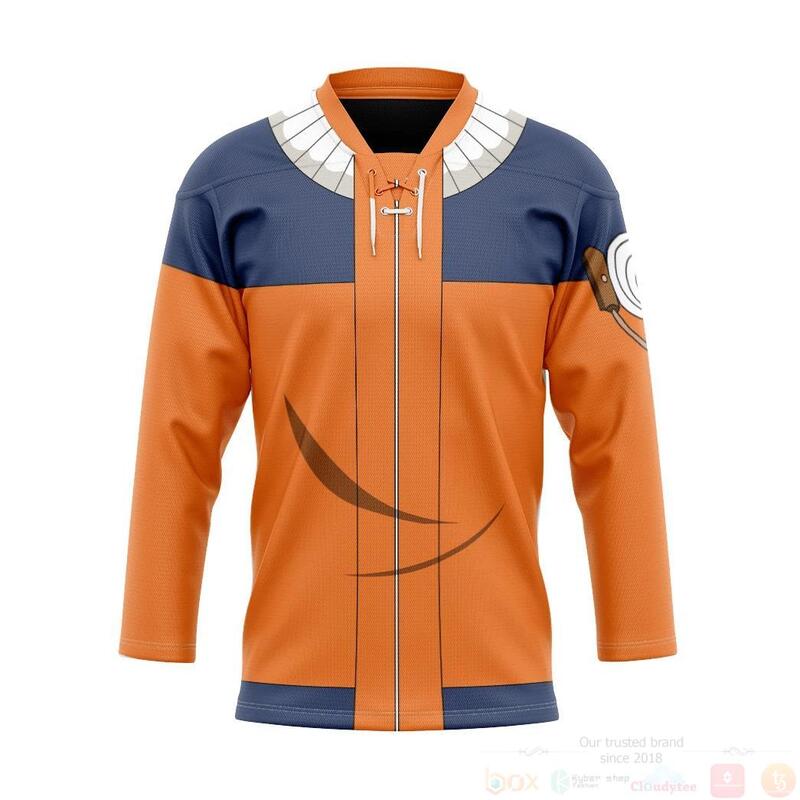 3D Uzumaki Naruto Custom Hockey Jersey