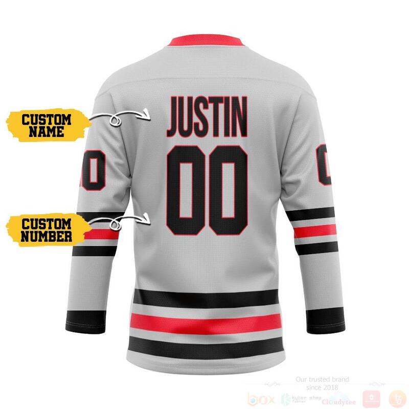 BEST 3D White Chicago Blackhawks NHL Personalized Custom Jersey Hockey 2 3D White Chicago Blackhawks NHL Personalized Custom Hockey Jersey 1