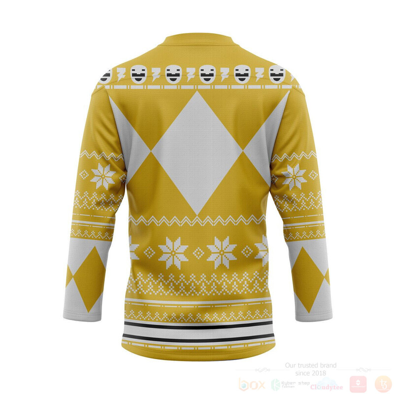 BEST 3D Yellow Power Ugly Jersey Hockey 2 3D Yellow Power Ugly Hockey Jersey 1