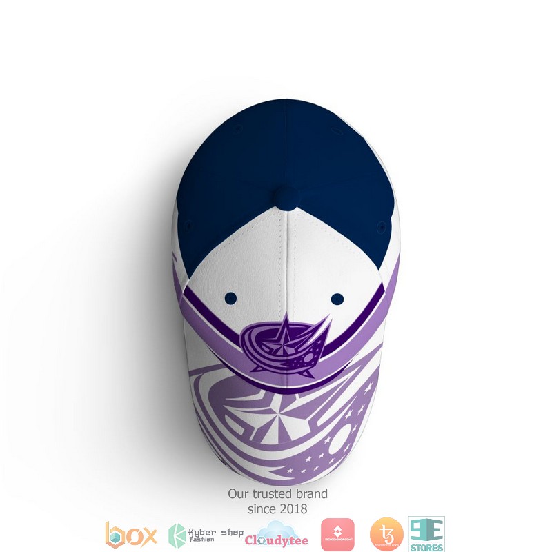NHL Columbus Blue Jackets Fights Cancer Cap 4 NHL Columbus Blue Jackets Fights Cancer Cap 1 2 3
