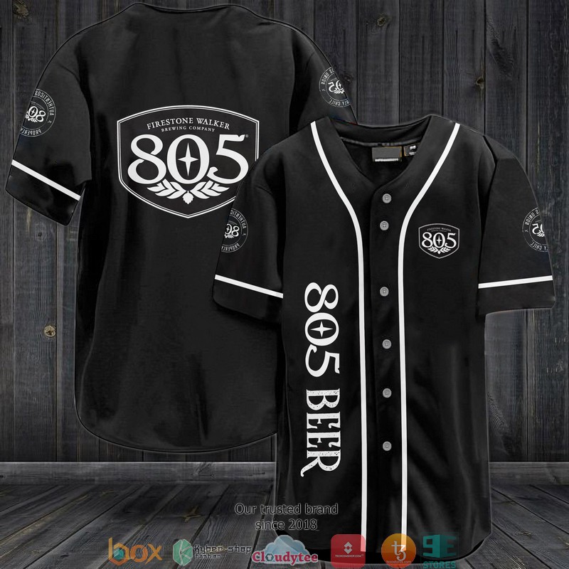805 Beer Black Baseball Jersey