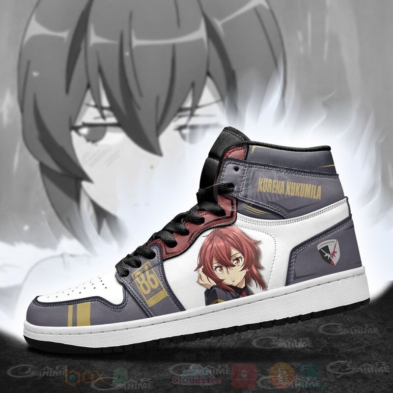 86 Eighty Six Kurena Kukumila Custom Anime Air Jordan High Top Shoes 1 2