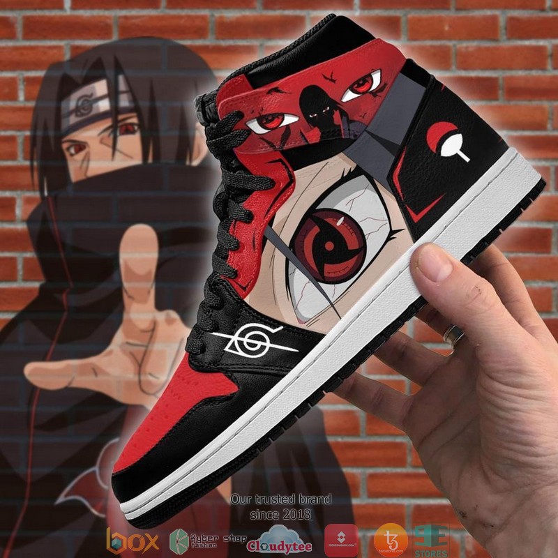 AKT Itachi Sharingan Anime Air Jordan High top shoes 1 2 3