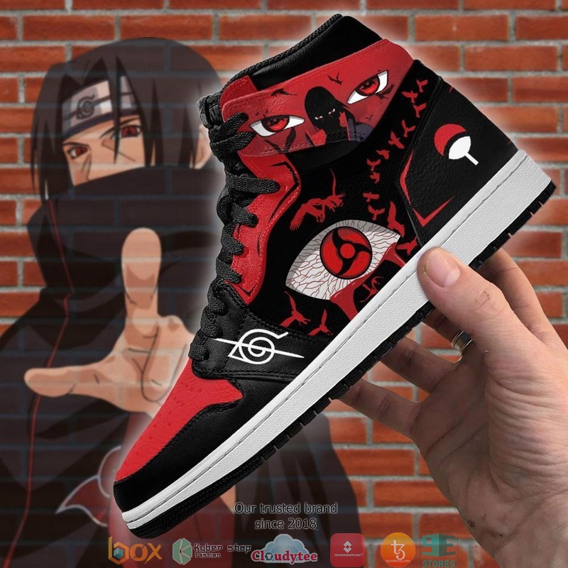 AKT Itachi Sharingan Eyes Anime Air Jordan High top shoes 3 AKT Itachi Sharingan Eyes Anime Air Jordan High top shoes 1 2