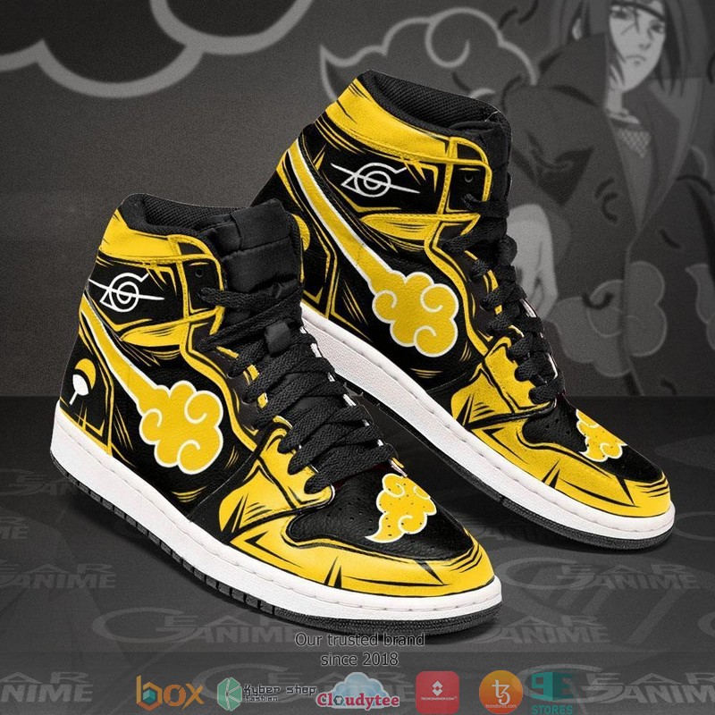 AKT Yellow Anime Air Jordan High top shoes 1