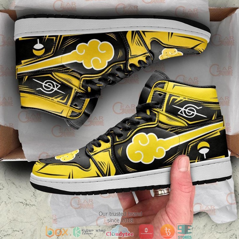 AKT Yellow Anime Air Jordan High top shoes 4 AKT Yellow Anime Air Jordan High top shoes 1 2 3
