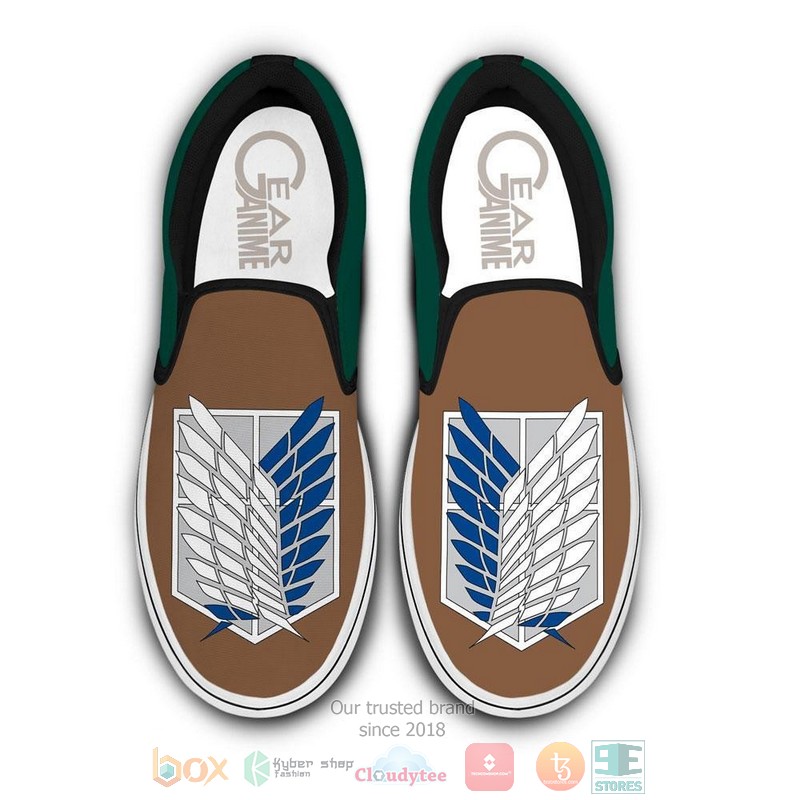 AOT Wing of Freedom Symbol Anime Attack On Titan Slip On Shoes