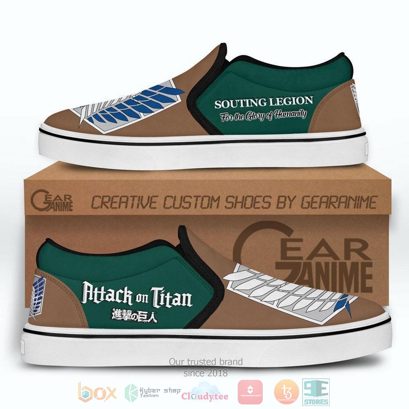 AOT Wing of Freedom Symbol Anime Attack On Titan Slip On Shoes 1