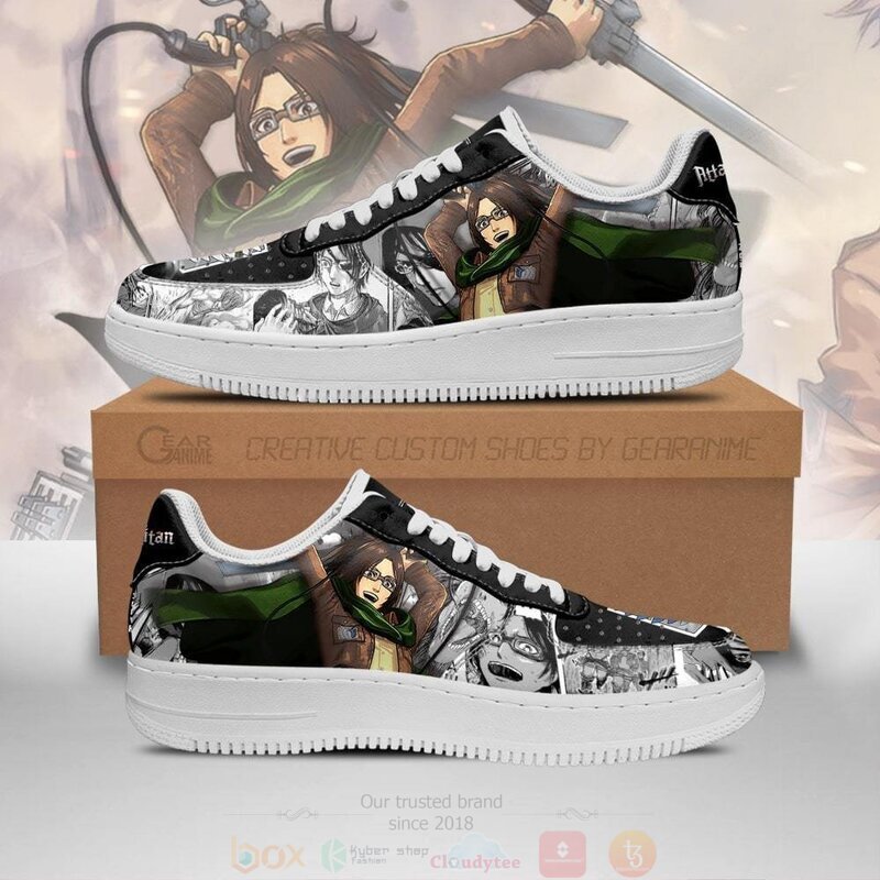 AOT Zoe Hange Attack On Titan Anime Manga Nike Air Force Shoes