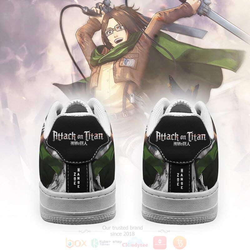 AOT Zoe Hange Attack On Titan Anime Manga Nike Air Force Shoes 1 2