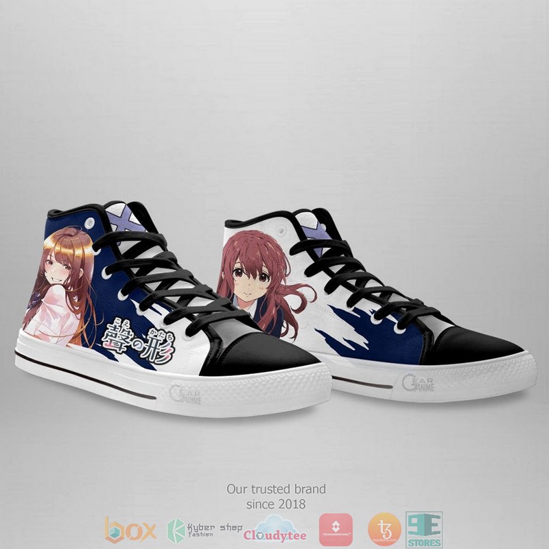 A Silent Voice Shouko Nishimiya High Top Canvas Shoes 4 A Silent Voice Shouko Nishimiya High Top Canvas Shoes 1 2 3