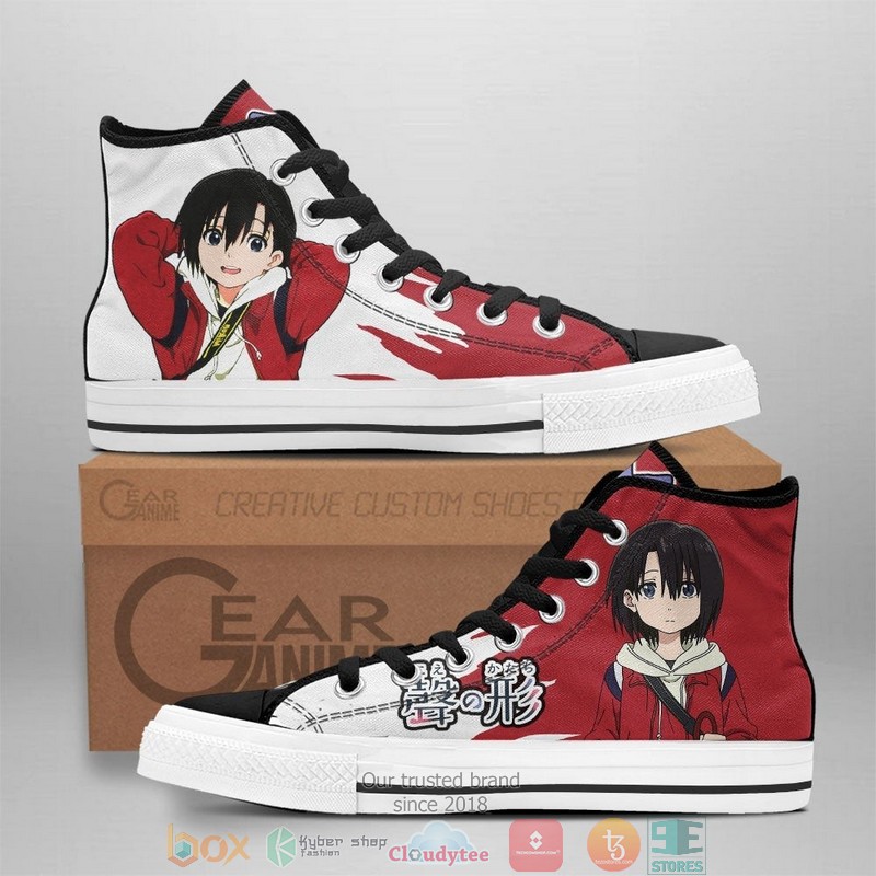 A Silent Voice Yuzuru Nishimiya High Top Canvas Shoes