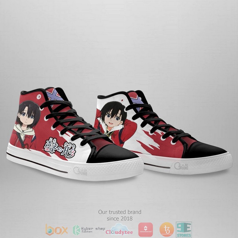 A Silent Voice Yuzuru Nishimiya High Top Canvas Shoes 3 A Silent Voice Yuzuru Nishimiya High Top Canvas Shoes 1 2