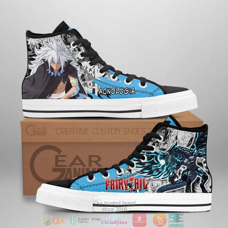 Acnologia Fairy Tail High Top Canvas Shoes