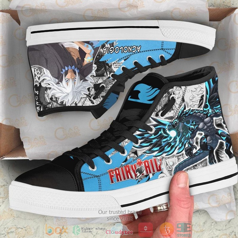 Acnologia Fairy Tail High Top Canvas Shoes 1