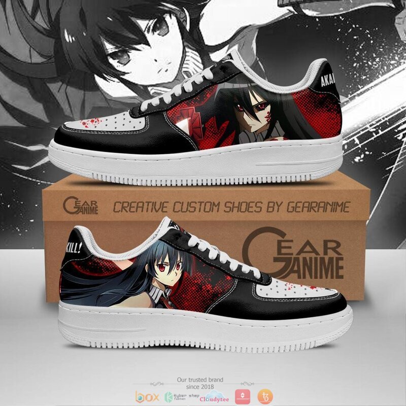 Akame Anime Akame Ga Kill Nike Air Force Sneaker 1 Akame Anime Akame Ga Kill Nike Air Force shoes