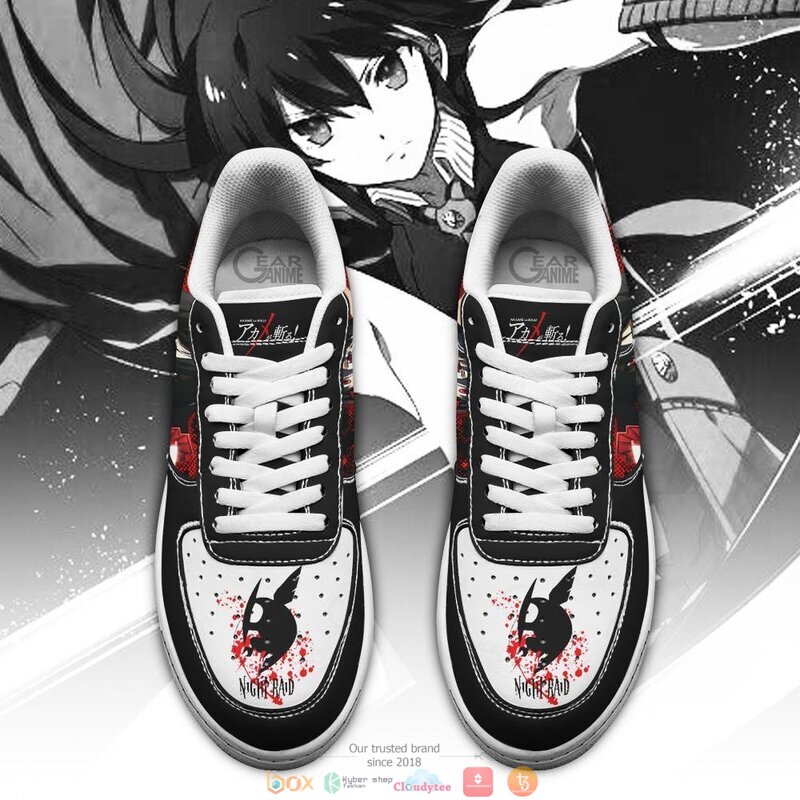 Akame Anime Akame Ga Kill Nike Air Force Sneaker 2 Akame Anime Akame Ga Kill Nike Air Force shoes 1