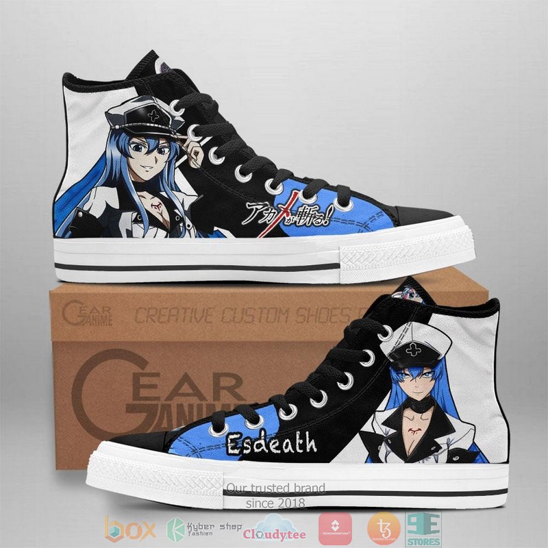 Akame ga Kill Esdeath High Top Canvas Shoes
