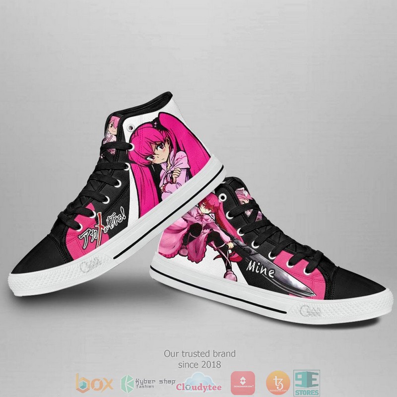 Akame ga Kill Mine High Top Canvas Shoes 3 Akame ga Kill Mine High Top Canvas Shoes 1 2