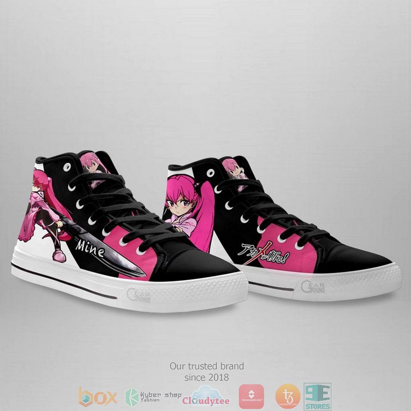 Akame ga Kill Mine High Top Canvas Shoes 4 Akame ga Kill Mine High Top Canvas Shoes 1 2 3