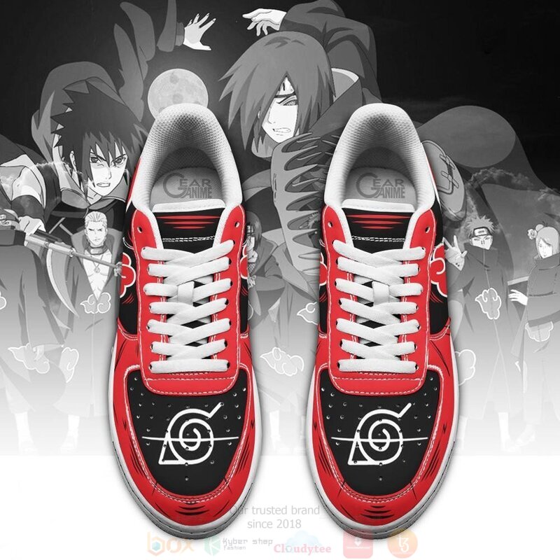 Akatsuki Anime Nike Air Force Shoes 1