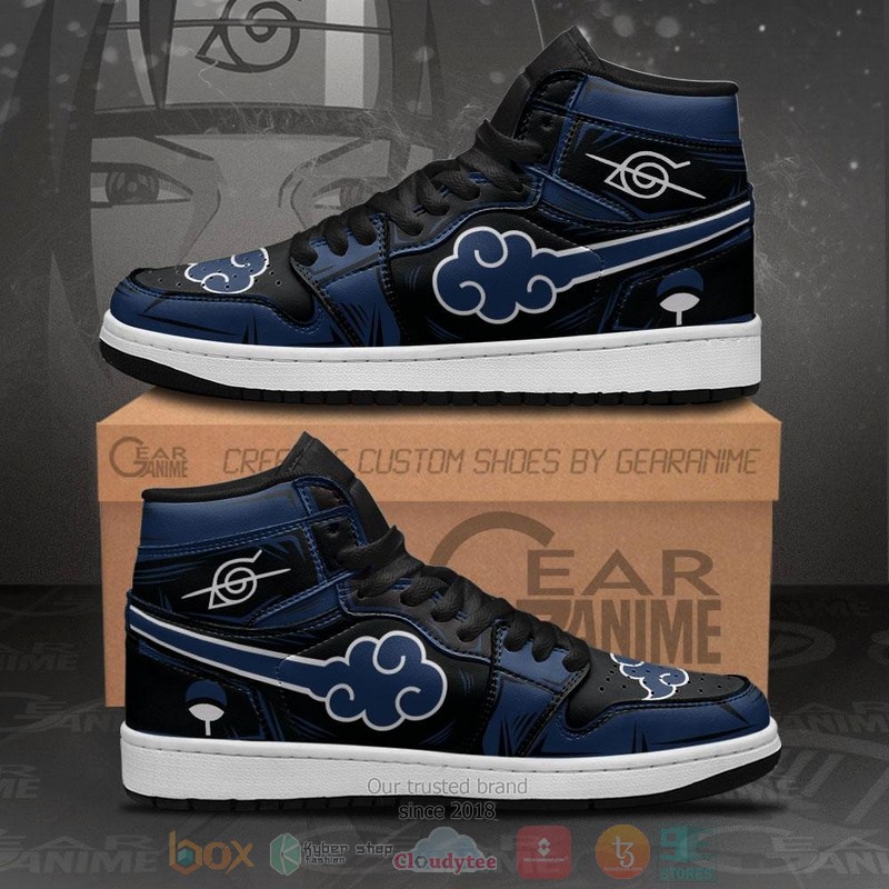 Akatsuki Blue Anime Air Jordan high top Sneaker Shoes 1 Akatsuki Blue Anime Air Jordan high top shoes