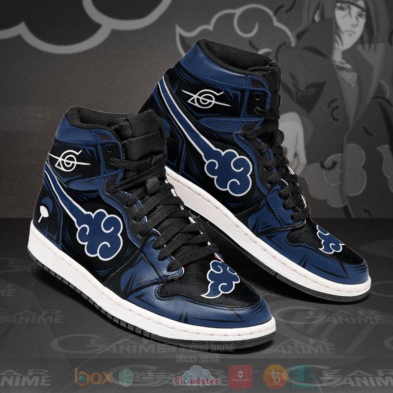 Akatsuki Blue Anime Air Jordan high top Sneaker Shoes 2 Akatsuki Blue Anime Air Jordan high top shoes 1