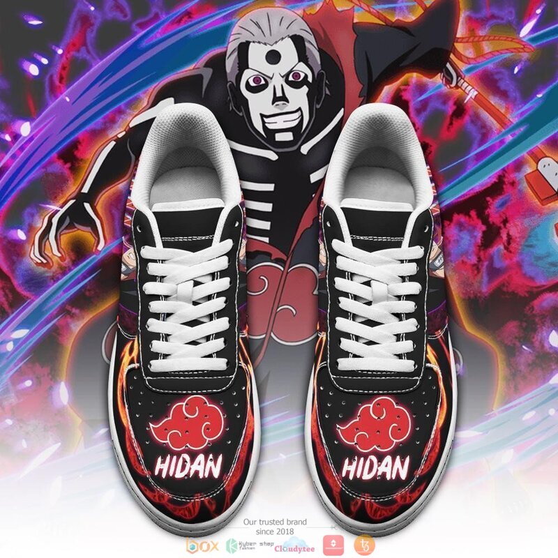 Akatsuki Hidan Anime Leather Nike Air Force Sneaker 2 Akatsuki Hidan Anime Leather Nike Air Force shoes 1