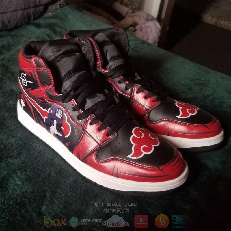 Akatsuki Itachi Anime Air Jordan high top Sneaker Shoes 6 Akatsuki Itachi Anime Air Jordan high top shoes 1 2 3 4 5