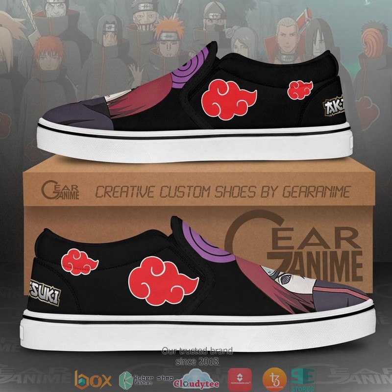 Akatsuki Nagato Pain Anime Slip On Sneakers Shoes 1