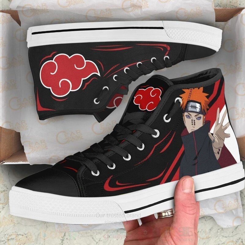 Akatsuki Pain Custom Anime High Top Shoes 1