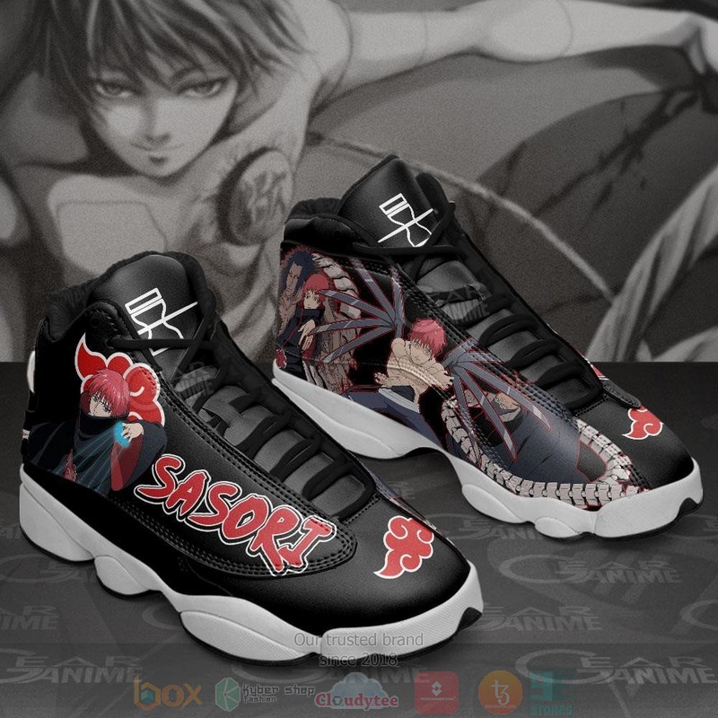 Akatsuki Sasori Anime Air Jordan 13 Sneaker Shoes 2 Akatsuki Sasori Anime Air Jordan 13 Shoes 1