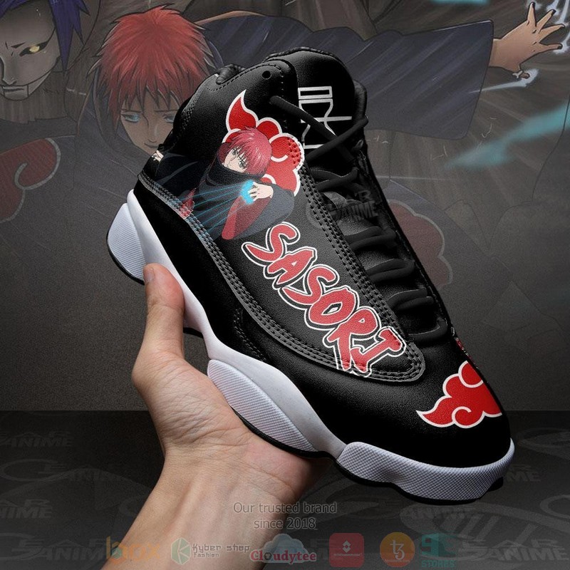 Akatsuki Sasori Anime Air Jordan 13 Sneaker Shoes 4 Akatsuki Sasori Anime Air Jordan 13 Shoes 1 2 3