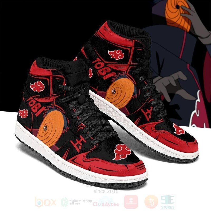 Akatsuki Tobi Custom Anime Naruto Air Jordan High Top Shoes